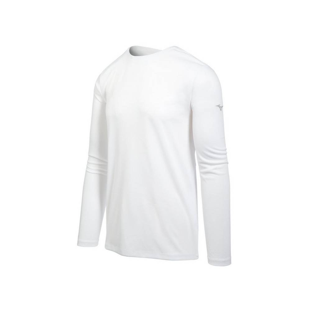 Mizuno Long Sleeve - Erkek Tişört - Beyaz Türkiye (WHUDSL-063)